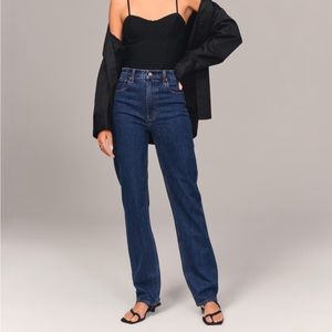 ON SALE🛍️90s straight ultra high rise jeans, dark wash